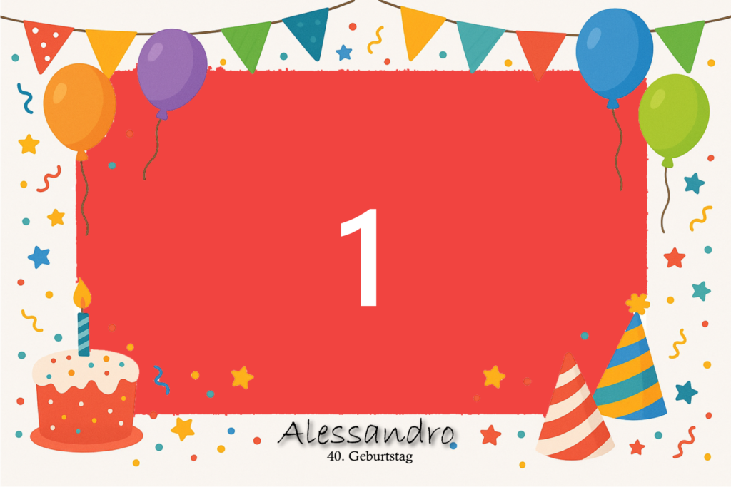 Fotobox Layout Geburtstag