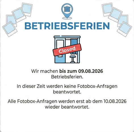 Fotobox Mieten Ferien
