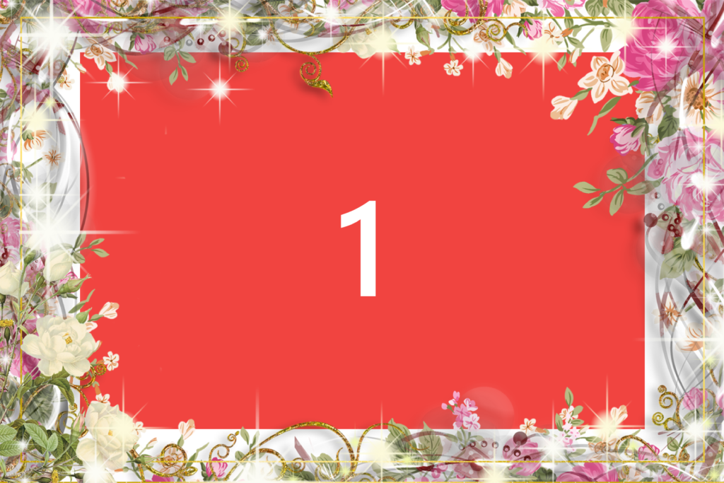 Fotobox Rahmen Blumen